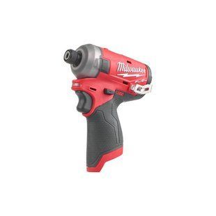 Шуруповерт ударный гидравлический аккумуляторный бесщёточный 1/4'' HEX MILWAUKEE, M12 FQID-0, 50Нм 4933464972 фото
