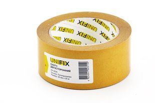 Стрічка клейка двостороння на поліпропіленовій основі50мм*25м UNIFIX 052982 фото