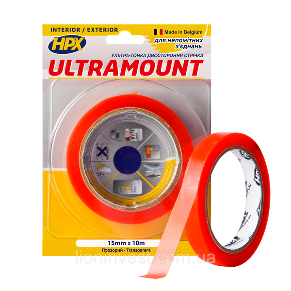 ULTRA MOUNT 1510мм ультра-тонкая прозрачная монтажная лента (скотч) для незаметных соединений UM1510 фото