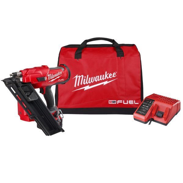 Пистолет гвоздезабивной аккумуляторный бесщёточный MILWAUKEE, M18 FFNS-502C, 50-90мм (ЗУ,2х5Ач,кейс) 4933478302 фото