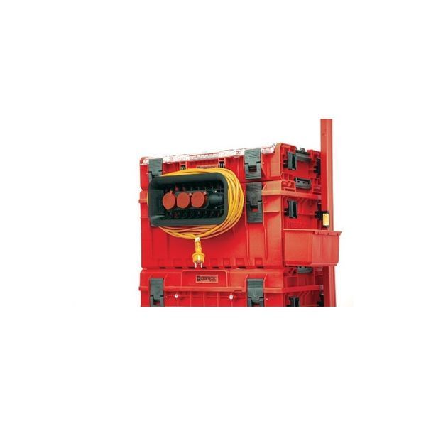 Тримач кабелів QBRICK SYSTEM CUSTOM CABLE WINDER WITH ELECTRICAL STRIP з розетками (кабель у комплект не входить) (333х197х92мм) Z260523PG001 фото