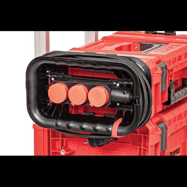 Тримач кабелів QBRICK SYSTEM CUSTOM CABLE WINDER WITH ELECTRICAL STRIP з розетками (кабель у комплект не входить) (333х197х92мм) Z260523PG001 фото