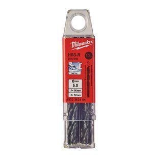 Свердло по металу HSS-R MILWAUKEE DIN338, діаметр 5,0х86х52мм, (10шт), пластикова коробка 4932363484 фото