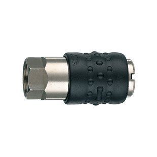 Разъём б/с 17/C 3/8F, тип "мама", соед. резьба 3/8'' внутр., обрезиненный корпус. AH020902S фото