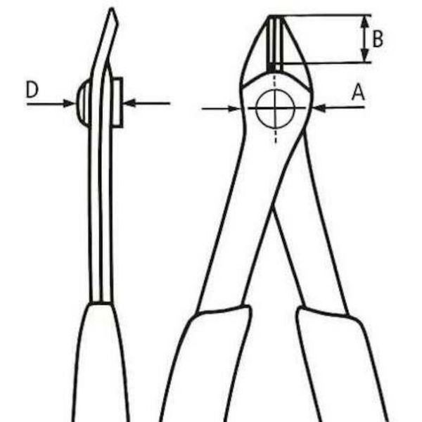 Кусачки Electronic Super Knips, діаметр 1,6мм, 125мм KNIPEX 78 61 125 ESD 78 61 125 ESD фото