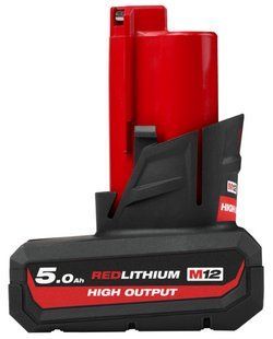 Акумулятор Li-Ion HIGH OUTPUT MILWAUKEE, M12 HB5 5Аг 4932480165 фото