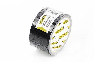 Лента клейкая армированная черная 50мм*10м UNIFIX 054897 фото