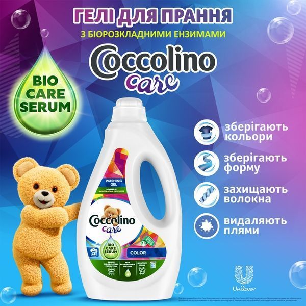 Coccolino Гель для стирки 1,12л для цветных вещей 69683833 фото