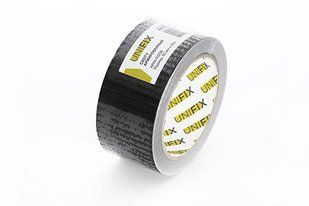 Лента клейкая армированная черная 50мм*25м UNIFIX 054898 фото