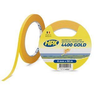 Малярная лента HPX4400 100С 6мм х 50м оранжевая FP0650 фото