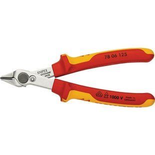 Кусачки Electronic Super Knips, &Oslash;1,6мм, 125мм&nbsp;VDE&nbsp;KNIPEX&nbsp;78&nbsp;06&nbsp;125,&nbsp;полированные 78 06 125 фото