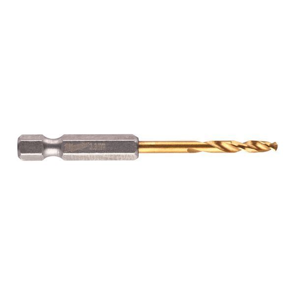 Сверло по металлу RedHEX SHOCKWAVE HSS-TiN MILWAUKEE, &Oslash;3,3х67х24мм, (2шт) 4932471089 фото