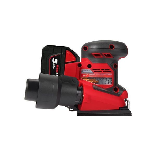 Шлифмашина вибрационная аккумуляторная MILWAUKEE, M18 BQSS-502B, 113х104мм (ЗУ, 2х5Ач, сумка) 4933479967 фото