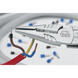 Плоскогубці комбіновані NWS "Ergo Multi" з ізольов. ручками VDE до 1000 В: вигнуті 45°, L= 200 мм 1406-49-VDE-200 фото 4