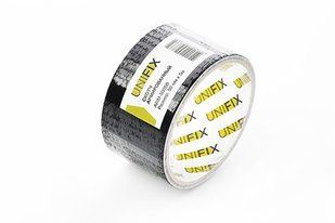 Лента клейкая армированная черная 50мм*5м UNIFIX 054900 фото
