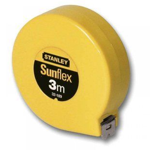 Рулетка STANLEY "Sunflex" : L= 3 м. без фіксатора 0-32-189 фото
