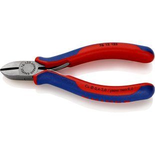 Кусачки&nbsp;боковые&nbsp;(бокорезы)&nbsp;для&nbsp;электромеханики,&nbsp;&Oslash;3,0мм,&nbsp;125мм&nbsp;KNIPEX&nbsp;76&nbsp;12&nbsp;125,&nbsp;фосфатированные 76 12 125 фото