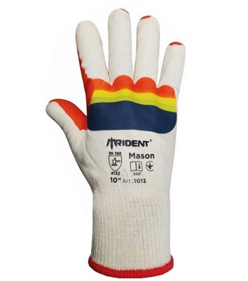 Трикотажные перчатки с рифленым латексным покрытием "MASON", арт. 1012, размер 10 1012 фото