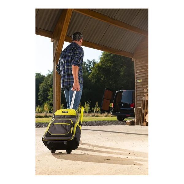 Рюкзак для інструменту RYOBI RSSBP2, 25л, на коліщатках, телескопічне руків'я, поліестер 600D 5132005344 фото