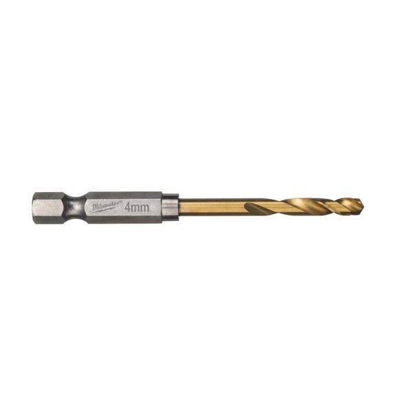 Свердло по металу RedHEX SHOCKWAVE HSS-TiN MILWAUKEE, діаметр 4,0х71,5х26мм, (10шт), пластикова коробка 4932478178 фото