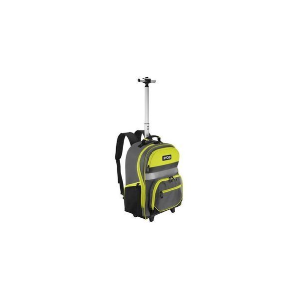 Рюкзак для інструменту RYOBI RSSBP2, 25л, на коліщатках, телескопічне руків'я, поліестер 600D 5132005344 фото