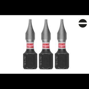 Біта SHOCKWAVE MILWAUKEE, SL1,2x6,5, 25мм, (3шт) 4932500388 фото