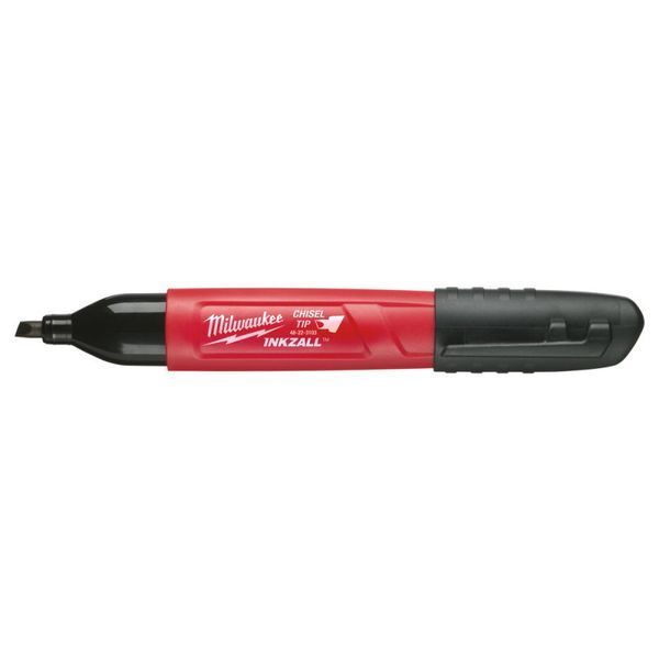 Маркер для стройплощадки INKZALL MILWAUKEE, скошенный черный (48223103) 48223103 фото