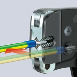 Инструмент для обжима контактных гильз 0,8-10,0мм&sup2;, с автонастройкой KNIPEX 97 62 145 А, фосфат 97 53 08 фото