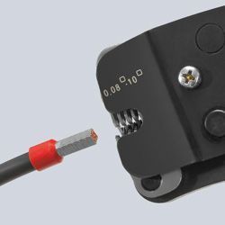 Инструмент для обжима контактных гильз 0,8-10,0мм&sup2;, с автонастройкой KNIPEX 97 62 145 А, фосфат 97 53 08 фото