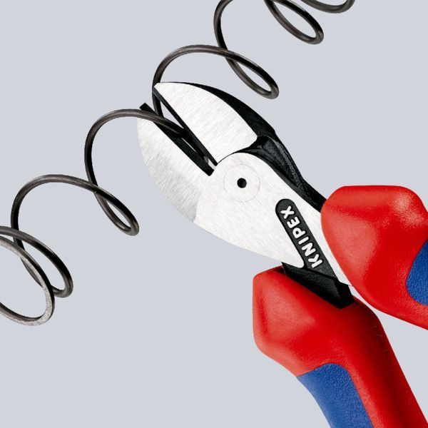 Кусачки&nbsp;бокові&nbsp;(бокорізи)&nbsp;компактні&nbsp;X-Cut,&nbsp;діаметр 12,0мм,&nbsp;160мм KNIPEX&nbsp;73&nbsp;05&nbsp;160, хромовані 73 05 160 фото