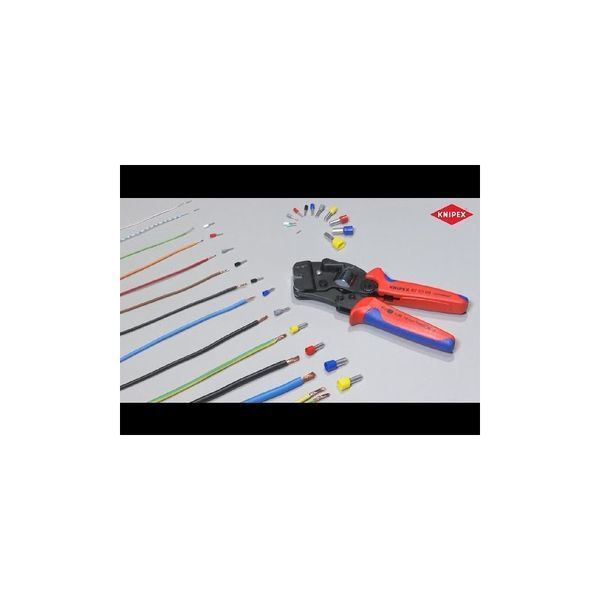 Инструмент для обжима контактных гильз 0,8-10,0мм&sup2;, с автонастройкой KNIPEX 97 62 145 А, фосфат 97 53 08 фото