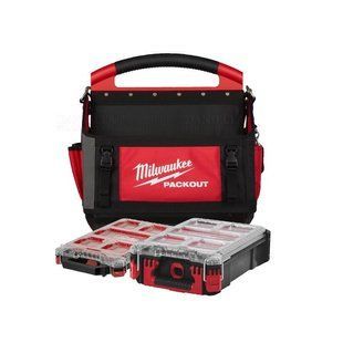 Набор из сумки для инструментов и 2 органайзеров PACKOUT MILWAUKEE, 4932499040 фото