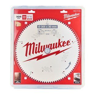 Диск пильный по дереву для торцевых пил PFTE MILWAUKEE, &Oslash;305х30х3,0мм, 100 зуб. 4932471322 фото