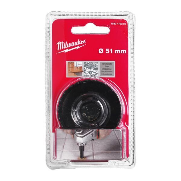 Коронка алмазна Diamond Max MILWAUKEE M14, діаметр 51мм (сухе свердління) 4932478283 фото