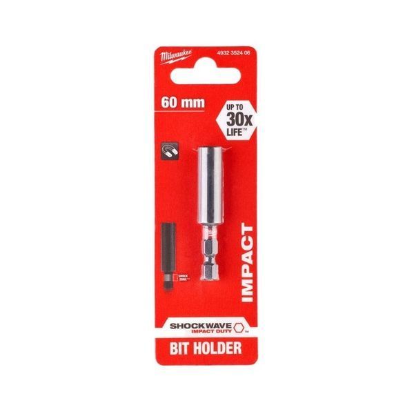 Утримувач для біт магнітний ShW 1/4'' Hex MILWAUKEE, 60мм 4932352406 фото