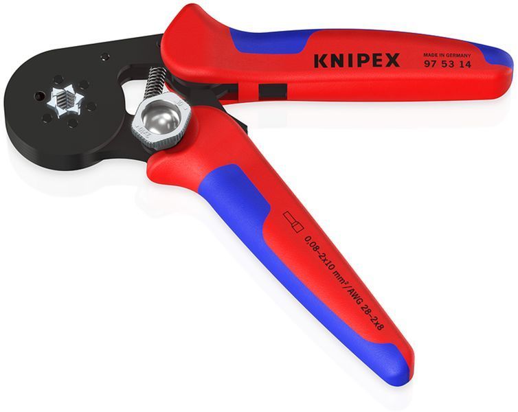 Инструмент для обжима контактных гильз 0,8-16,0мм&sup2;, с автонастройкой KNIPEX 97 53 14,фосфатированный 97 53 14 фото