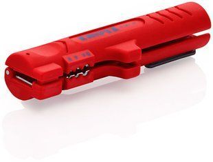 Инструмент для снятия оболочки с плоского и круглого кабеля KNIPEX 16 64 125 SB 16 64 125 SB фото