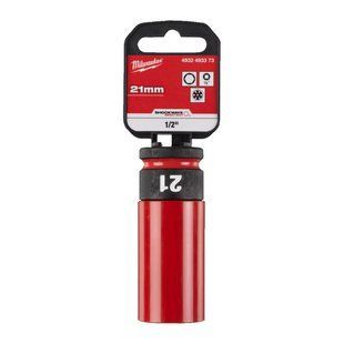 Головка ударная удлиненная 1/2" AUTO MILWAUKEE, 21мм (пластик) 4932493373 фото