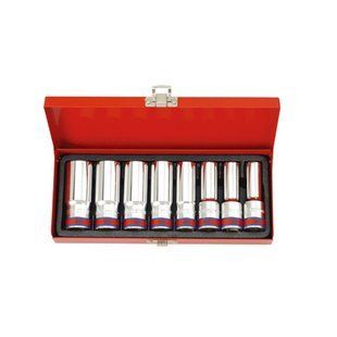 Набор головок 1/2" 8 ед. 12-ти гранные,длинные, дюймовые 4208SR фото