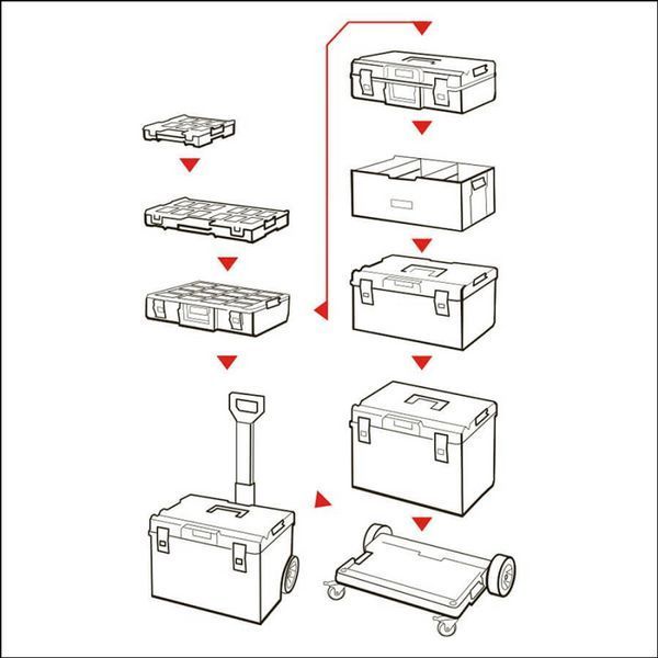 Органайзер QBRICK SYSTEM ONE ORGANIZER XL 2.0 RED ULTRA HD CUSTOM (585x385x131мм) (5901238256212) ORGQXL2CCZEPG003 фото