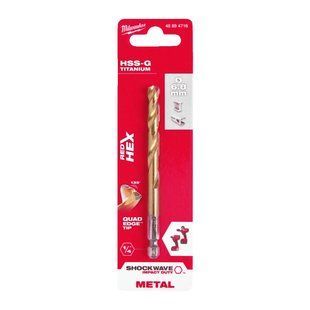 Сверло по металлу RedHEX SHOCKWAVE HSS-TiN MILWAUKEE, &Oslash;6,8х108х65мм 48894716 фото