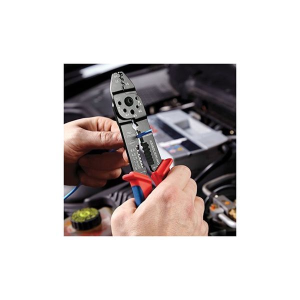 Клещи для опрессовки, резки и зачистки 230мм KNIPEX 97 21 215 B, фосфатированные 97 21 215 B фото