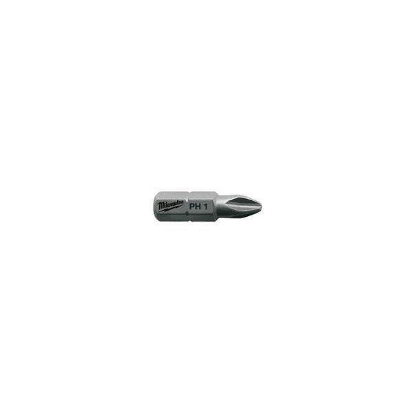 Біта MILWAUKEE, PZ1, 25мм, (25шт), пластикова коробка 4932399589 фото