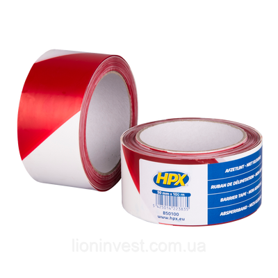HPX Barrier Tape - 50мм x 100м - высококачественная сигнальная лента для ограждения территорий B50100 фото
