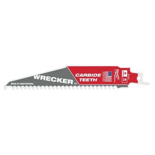 Полотно для шабельних пил WRECKER CARBIDE MILWAUKEE, 150х4,2мм, (мультіматеріал) 48475241 фото