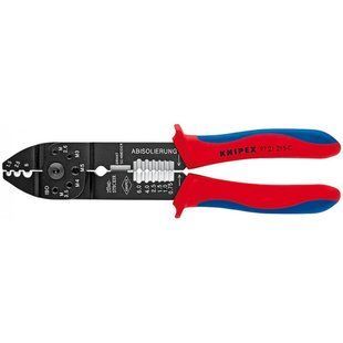 Кліщі для опресування, різання та зачистки 230мм KNIPEX 97 21 215 С, фосфатовані 97 21 215 C фото