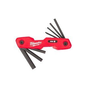 Набор ключей шестигранных метрических складных HEX MILWAUKEE, (1,5/2/2,5/3/4/5/6/8мм) (8шт) 4932480978 фото