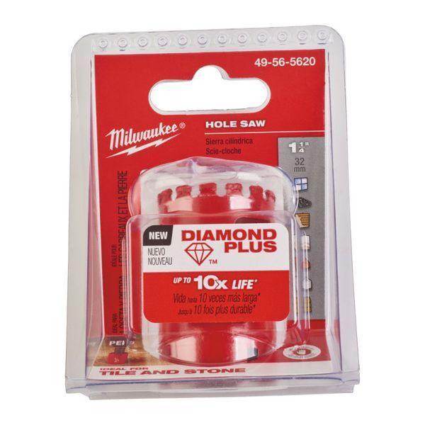 Коронка алмазная Diamond Plus MILWAUKEE, &Oslash;32мм (5/8''х18) (сверление с водой) (замена на 4932500114) 49565620 фото