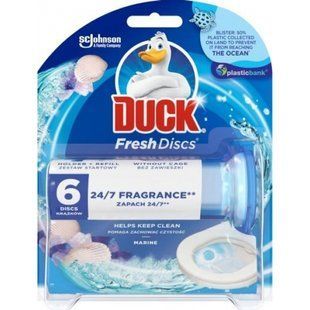 Duck Таблетка Чистоти для зливного бачка 50гx2 "Морской" 5000204004755 фото