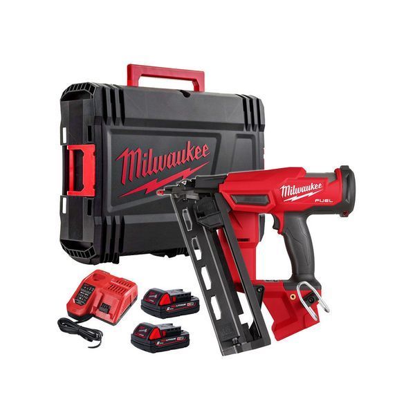 Пистолет гвоздезабивной аккумуляторный бесщёточный MILWAUKEE, M18 FN16GA-202X, 32-64мм (HDкейс) 4933478092 фото